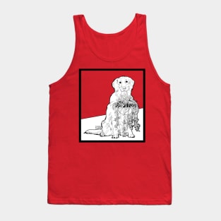 Retriever Labrador and Spider Plant Tank Top